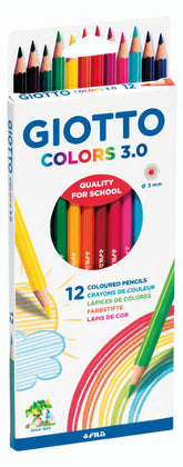 LAPIZ GIOTTO COLORS 3,0 12 COLORES SURTIDOS | 1 UNIDADES | (FILA)